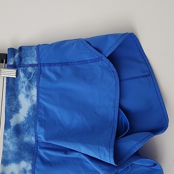 Lululemon Run Times Short 4-way Stretch Tidal Trip Pipe Dream Blue Size 6 - Picture 6 of 14